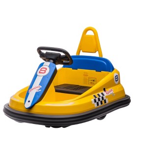 Baby Bumper Car, 6V Electric Ride On Car with 360° Spin for 3-6 Years, 2-Speeds, Lights, Safety Belts, Toddler Bumper Car for Boys Girls - 1 of 4