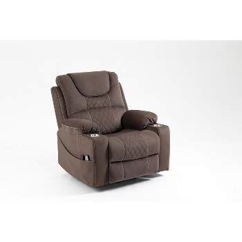 Leisure PU Leather/Velvet Electric Lift Chair, Relaxation Sofa Chair Electric Recliner for the Elderly - ModernLuxe