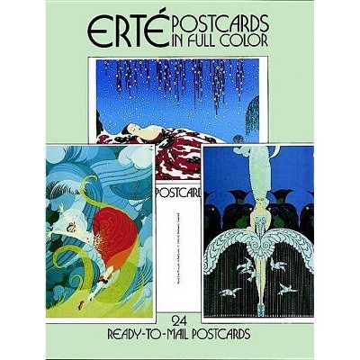 Erte Postcards in Full Color - (Card Books) (Paperback)