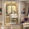 Aheaplus 40'' Freestanding Closet Organizer System with Hanging Rods, Drawers, Storage Shelves - 4 of 4