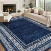Coucheta Washable Runner Rug, Non-Slip Low-Pile Kitchen Bathroom Rug, Border Carpet for Hallway Bedroom Laundry, Multi-Color & Size - 2 of 4