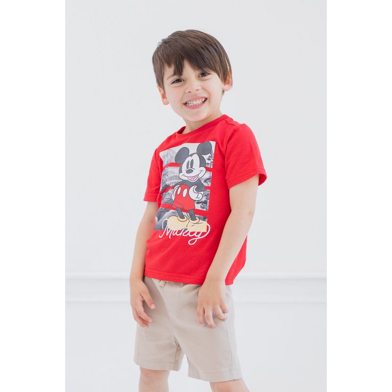 Disney Mickey Mouse T-Shirt and Shorts Outfit Set Toddler to Big Kid, 2 of 9