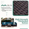 UPHA 7-Piece Brown Rattan Patio Sofa Conversation Set with Cushions - 4 of 4