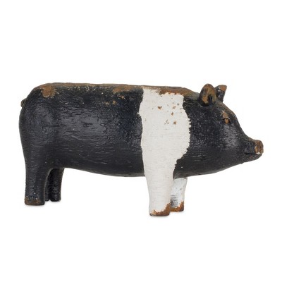 Rustic Brown Polyresin Farm Animal Candle Holder Set