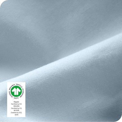 Winter Blue Organic Cotton Percale Twin XL Fitted Sheet Set