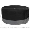 Sunnydaze Outdoor Heavy-Duty Weather-Resistant 300D Polyester Round Fire Pit Cover - 3 of 4