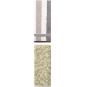 REGALWOVEN Absorbent Soft Cotton Bathroom Hand Towels for Kitchen Hotel Spa 13" x 29"/14" x 30" 2 Pcs - 1 of 4