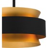 Quoizel Lighting Hagley 3 - Light Semi-Flush Mount in  Earth Black - 3 of 4