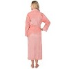 PAVILIA Fleece Robe For Women, Plush Warm Bathrobe, Fluffy Soft Spa Long Lightweight Fuzzy Cozy, Satin Trim - 2 of 4