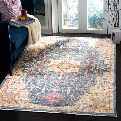 Handmade Blue Viscose 6' x 9' Area Rug