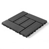 Syemin Carpet Tiles 44 Pieces Interlocking Deck Tiles, Decking Floor Tiles, Indoor and Outdoor Floor Tiles, Courtyard Floor Tiles, Gray, 12"*12"*0.8" - 2 of 4
