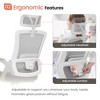 NEO Chair Swivel Ergonomic Office Chair with Headrest Lumbar Support Adjustable Height - 4 of 4