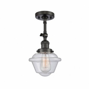 Oxford - 1 Light Semi-Flush Mount In Traditional Style-12.5 Inches Tall and 7.5 Inches Wide - 1 of 3