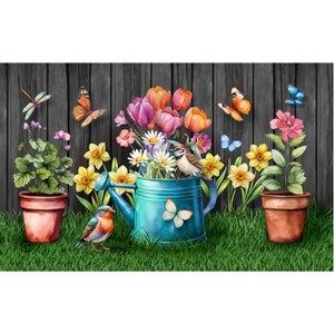 Briarwood Lane Spring Doormat 30x18 Indoor Outdoor Garden Buddies For Spring Doormat - 1 of 4