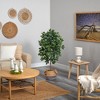 Nearly Natural 4-ft Ficus Artificial Tree in Boho Chic Handmade Cotton & Jute Gray Woven Planter - 4 of 4