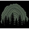 Men's Lost Gods Tree Stump Forest Silloutte Pull Over Hoodie - 2 of 4