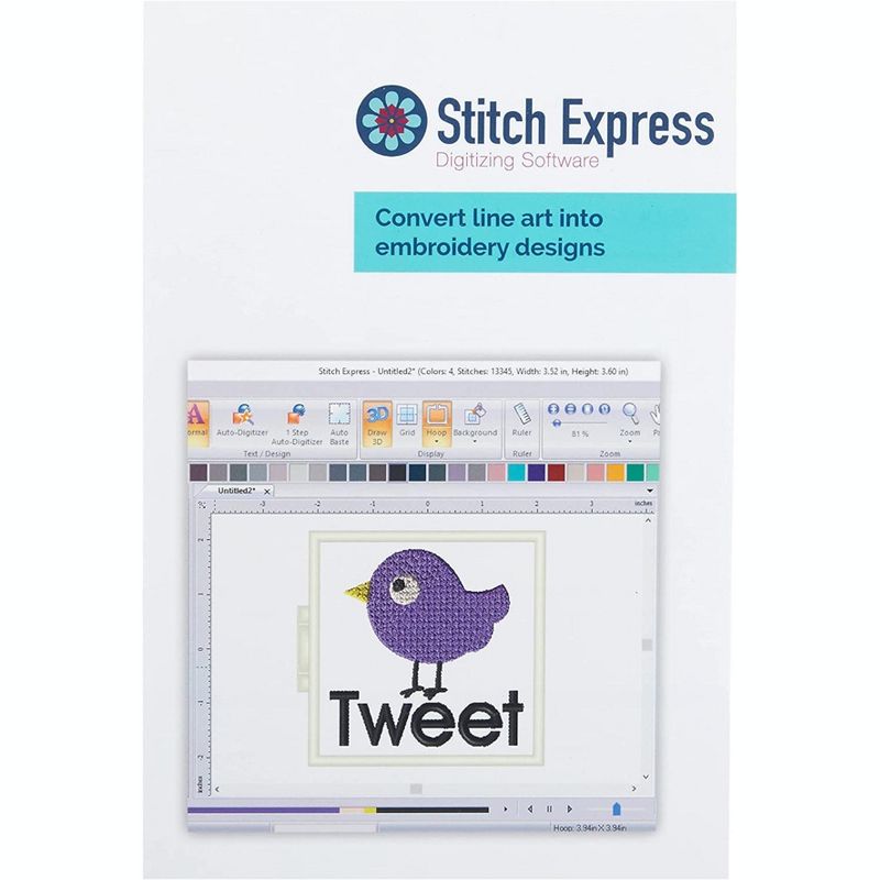Brother SAEXPRESS Stitch Express Auto Digitizing Software, 1 of 2