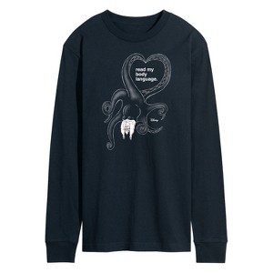 Men's - Disney Villains - Read My Body Language Ursula Long Sleeve Graphic T-Shirt - 1 of 4