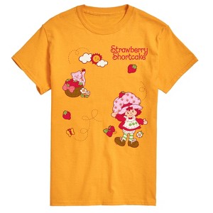 Men's - Strawberry Shortcake - Custard And Flowers Short Sleeve Graphic T-Shirt - 1 of 3
