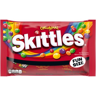 Skittles Original Halloween Chewy Candy Fun Size Bag - 10.72oz
