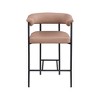 Meridian Furniture,Malin Tan Vegan Leather Counter Stool, Set of 2 - 2 of 4