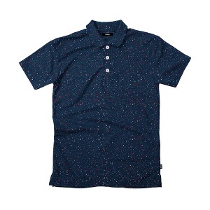 Men's Breezy USA Splatter Polo Navy Medium - 1 of 1