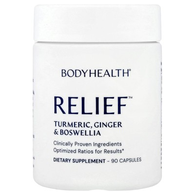 BodyHealth Relief™, Turmeric, Ginger & Boswellia, 90 Capsules