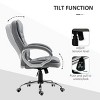 High Back Executive Office Chair with Adjustable Height and Lumbar Support, Swivel Rolling Desk Chair for Home Office-3irtyhousy - 2 of 4
