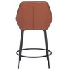 Zuo Vila Counter Stool (Set of 2) Brown - 4 of 4