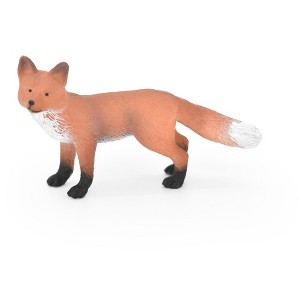 Collectible Wildlife Gifts | Fox Toy, Red, Animal, Very Realistic Rubber Figure, Model, Educational, Animal, Hand Painted Figurines, 3" CH091 BB84 - 1 of 4
