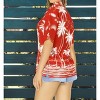 LA LEELA Women's Button Down Blouses Casual Summer Party Blouses Shirt Collared Blouse Short Sleeve Tropical Vacation Hawaiian Shirts Tops - 2 of 4