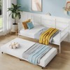 Garvee Twin Daybed with Trundle, Metal Frame with Steel Slats, Multifunctional Daybed Frame for Bedroom, Living Room, Guest Room - 3 of 4