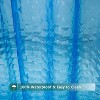 Aoibox Blue Waterproof EVA 3D Shower Curtain with Heavy Duty Magnets and Rust Proof Grommets for Shower Stall and Bathtubs - 4 of 4
