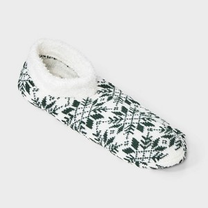 Women's Double Lined Cozy Booties with Grippers - Auden™ - 1 of 4