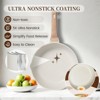BRINJOY 16-Piece Nonstick Ceramic Cookware Set - Induction Safe, Non-Toxic Ceramic Coating with Bakeware & Wok (White) - 4 of 4