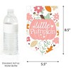 Big Dot of Happiness Girl Little Pumpkin - Fall Birthday Party Bunting Banner - Party Decorations - Happy Birthday - 2 of 4