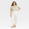 Women's Slim Fit Short Sleeve Ribbed Scoop Neck T-Shirt - A New Day™ - 3 of 3