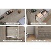 12 Drawer Dresser for Bedroom, 61 Inch Wood Dresser with Power Outlet, Wide Chest of Drawers, Tall Dressers with Smooth Metal Rail, Large Storage - 3 of 4