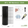 Acekool 24"x50ft Hardware Cloth, 16 Gauge Vinyl Coated Galvanized Wire Mesh, 2"x3" Fence Roll for Garden, Poultry, Plant & Tree Protection, Easy Cut - 2 of 4
