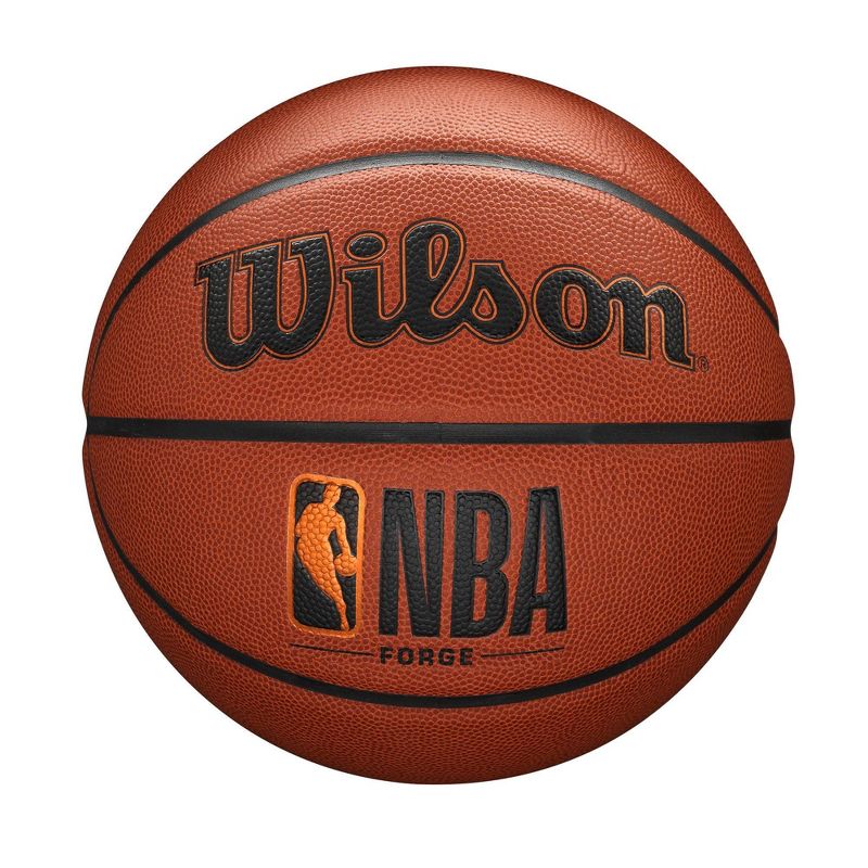 Wilson NBA Forge 27.5&#34; Basketball - Brown, 1 of 12