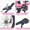 Aukfa 20-Inch Mountain Bike With Steel Frame, Dual Disc Brakes, Adjustable Seat and Handlebars, Suitable For Boys and Girls Aged 7-10 - 3 of 4