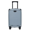 Whisen 5-Piece ABS Luggage Set with 3 Different Size Front Opening Suitcases and 2 Toiletry Bags, USB Port, Cup Holder, TSA Lock - 3 of 4