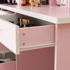 Famapy 31.5''W Dressing Desk Makeup Vanity Set with Stool and Mirror Led Light Bedroom Accent - 4 of 4