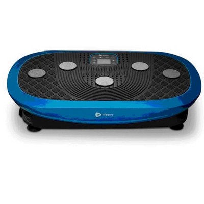 LifePro LP-RMXPLS-BLU Portable Home Body Weight Training Fitness Exercise Workout Rumblex Plus 4D Vibration Plate Platform Equipment Machine, Blue