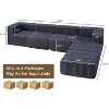 144" Modular Sectional Sofa with Chaise Lounge,U-Shaped 6-Seat Couch - 3 of 4