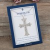 Anna-Kaci Silver Tone Crystal Rhinestone Cross Patonce Fashion Necklace with Message Card Envelope Jewelry Gift - 3 of 4