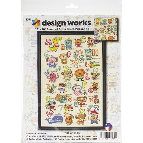 Design Works Counted Cross Stitch Kit 3.5X4 Set of 6-home for Christmas Ornaments (14 Count)