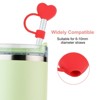 Unique Bargains Silicone Removable Washable Flexible Drinking Straw Cover Cap 4 Pcs - 3 of 4
