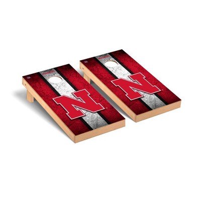 NCAA Nebraska Cornhuskers Premium Cornhole Board Vintage Version