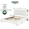 Christopher Knight Home Calvin Modern Boucle Upholstered Queen Size Bed with 2 Drawers and Adjusted Headboard - 3 of 4